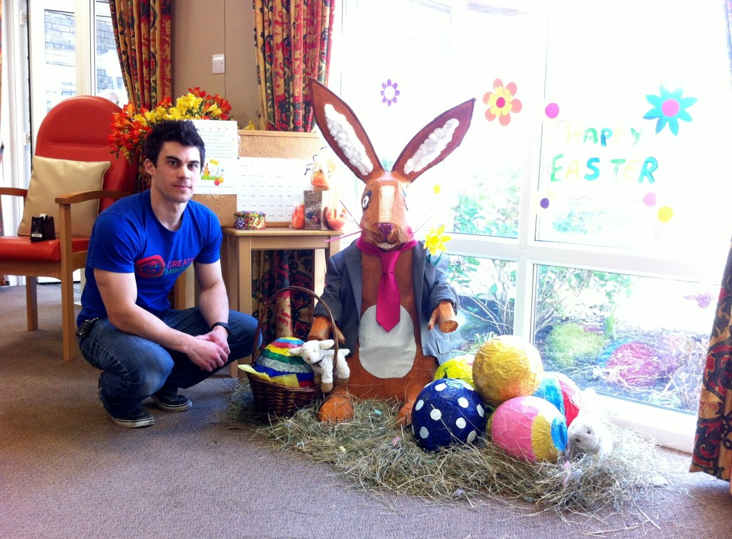 Easter Bunny & CM founder James Cropper