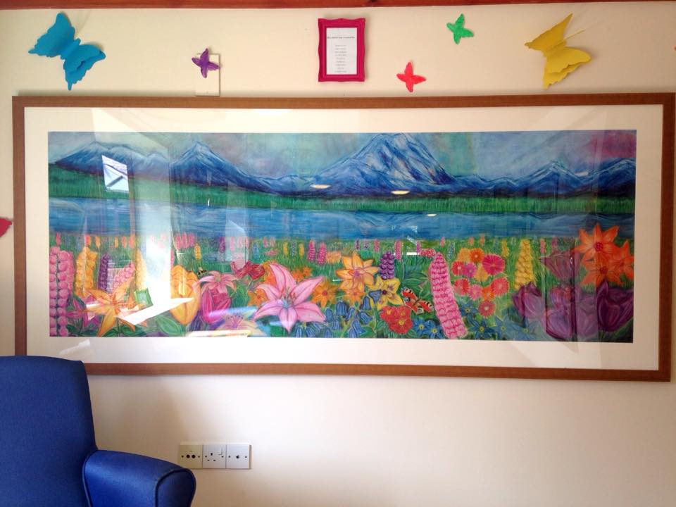 Pastel Landscape, Appleby Tate, Appleby House Care Home, Art Sessions, Creative Minds